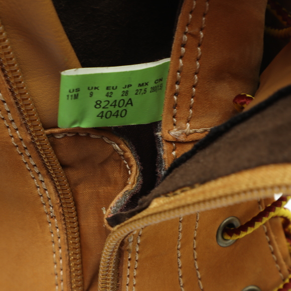 Timberland Mid-Calf Double Strap Leather Lace Up Boots Women 11 Tan - Picture 16 of 17